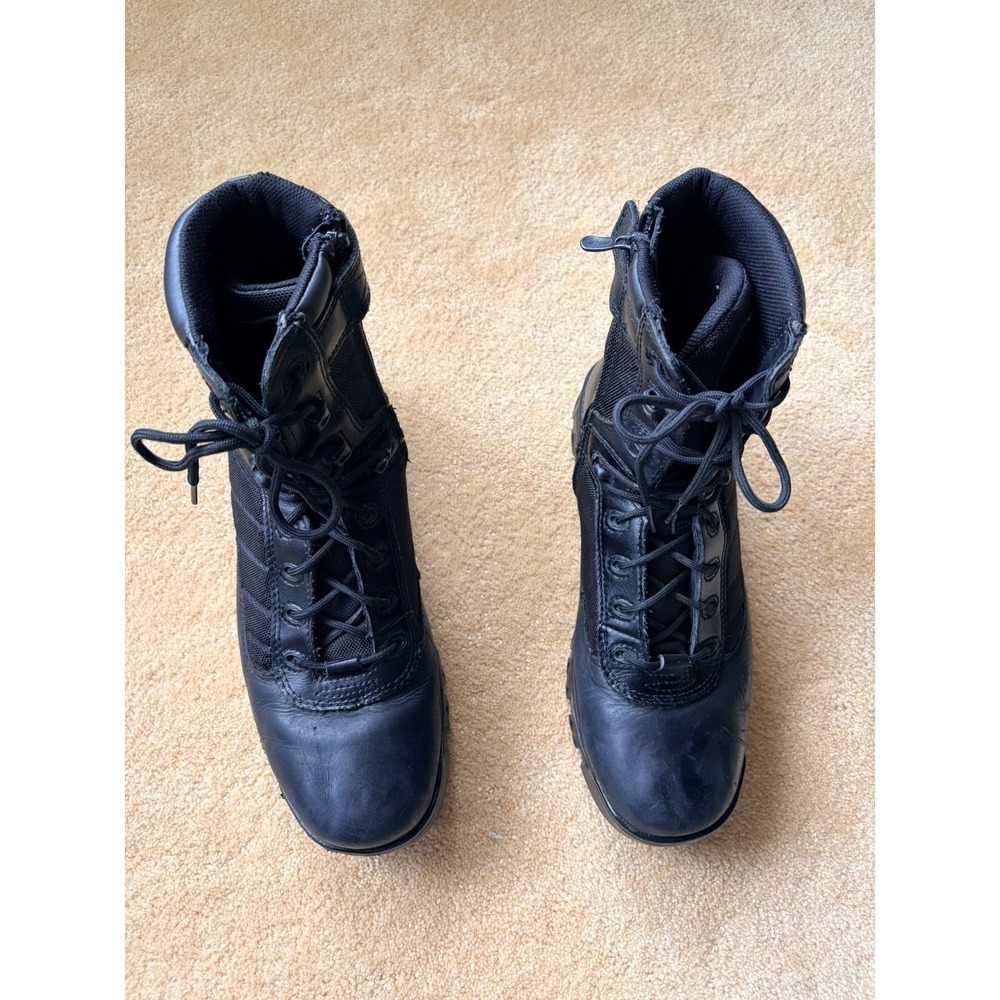 Bates Mens Tactical Sport Side Zip Black Leather Gorpcore Boots 11.5 M - Picture 5 of 13